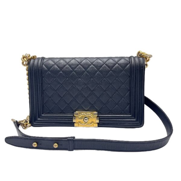 Chanel Leboy Bag in black quilted leather