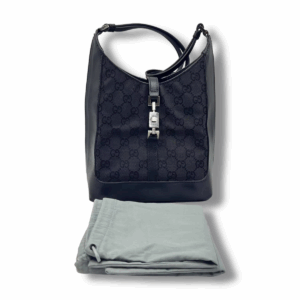Gucci Jackie Monogram Black Bucket - immagine 10