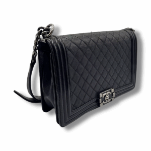 Chanel Boy Bag Large in Black - Image 4