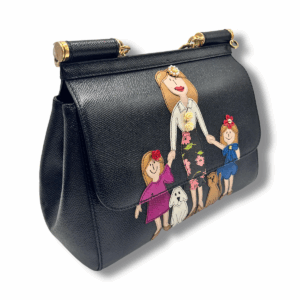 Dolce & Gabbana ‘Famiglia’ Appliqué Medium Sicily Bag - immagine 8