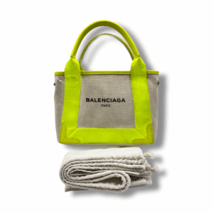 Balenciaga Small Cabas Canvas Tote Bag