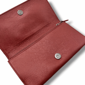 Balenciaga Red Giant Stud Envelope Clutch - immagine 7