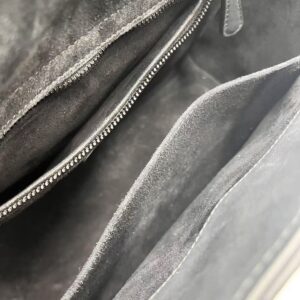 Lady Dior Medium Black Matte Cannage Leather Bag - Image 4