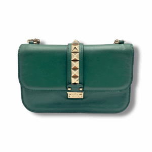 Valentino Green Studed Purse