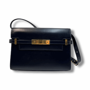 Saint Laurent Manhattan Small Leather Shoulder Bag – Black - Image 2